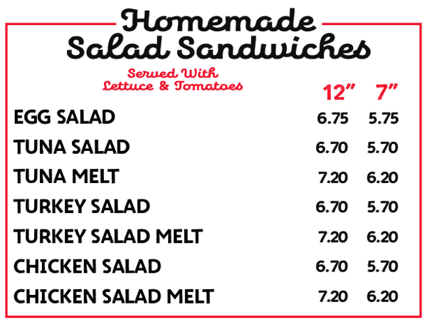 Homemade Salad Sandwiches