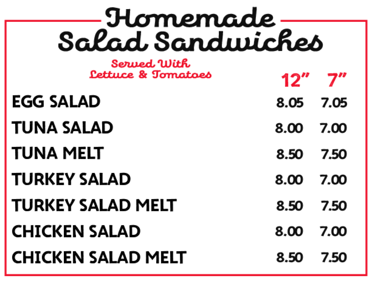 Homemade Salad Sandwiches